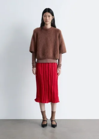Camiseta de punto con mezcla de mohair