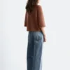 Camiseta de punto con mezcla de mohair