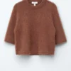 Camiseta de punto con mezcla de mohair