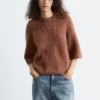 Camiseta de punto con mezcla de mohair