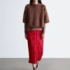 Camiseta de punto con mezcla de mohair