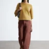 Camiseta de punto con mezcla de mohair