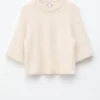 Camiseta de punto con mezcla de mohair