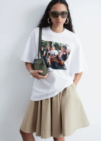 Camiseta oversize con estampado