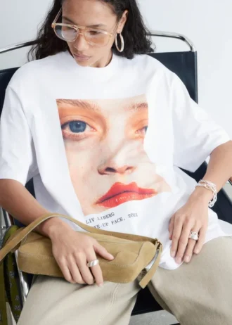 Camiseta oversize con estampado