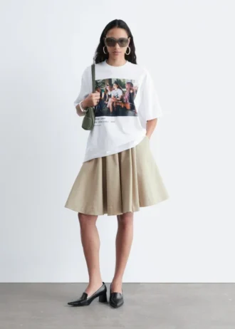 Camiseta oversize con estampado
