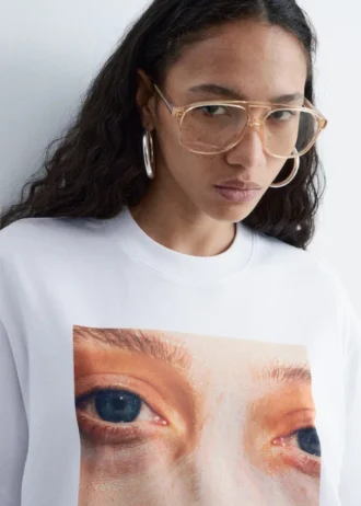 Camiseta oversize con estampado