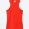 Camiseta sin mangas acanalada