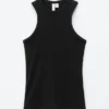 Camiseta sin mangas acanalada