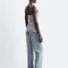 Camisola de jacquard de satén transparente