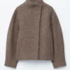 Chaqueta asimétrica de lana