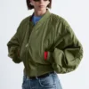 Chaqueta bomber corta