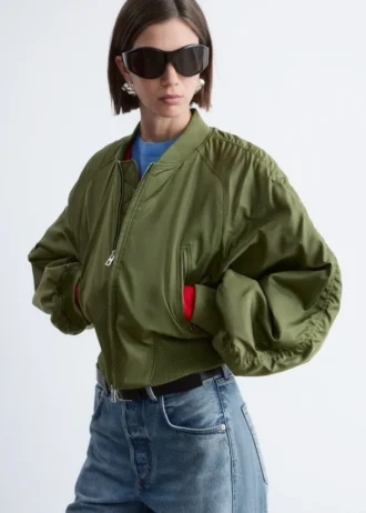Chaqueta bomber corta