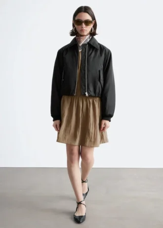 Chaqueta bomber corta