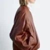 Chaqueta bomber de cuero