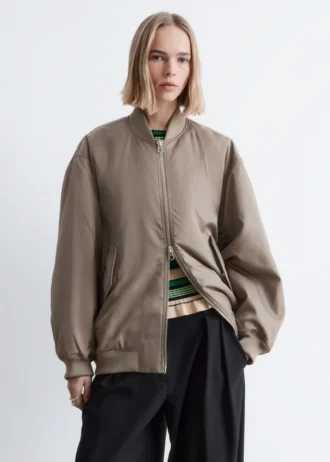 Chaqueta bomber larga