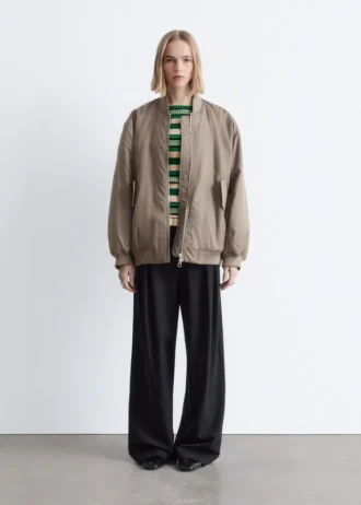 Chaqueta bomber larga