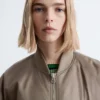 Chaqueta bomber larga