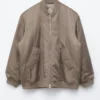 Chaqueta bomber larga