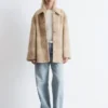 Chaqueta de camisa de lana a cuadros
