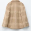 Chaqueta de camisa de lana a cuadros