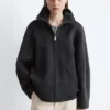 Chaqueta de lana con cremallera
