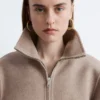 Chaqueta de lana con cremallera