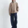 Chaqueta de lana con cremallera