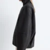 Chaqueta de lana con cremallera