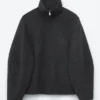 Chaqueta de lana con cremallera