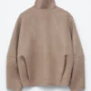 Chaqueta de lana con cremallera