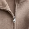 Chaqueta de lana con cremallera