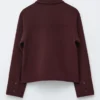 Chaqueta de lana con cuello