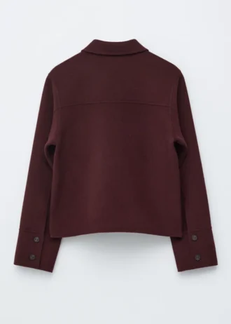 Chaqueta de lana con cuello