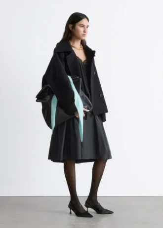 Chaqueta de lana oversize