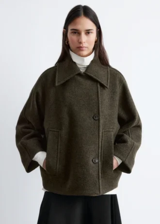 Chaqueta de lana oversize