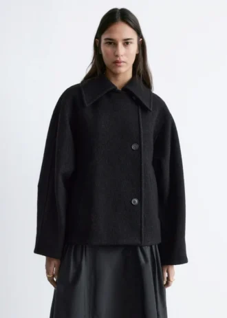 Chaqueta de lana oversize