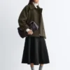 Chaqueta de lana oversize
