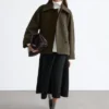 Chaqueta de lana oversize