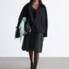 Chaqueta de lana oversize