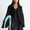 Chaqueta de lana oversize