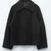 Chaqueta de lana oversize