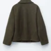 Chaqueta de lana oversize