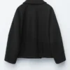 Chaqueta de lana oversize