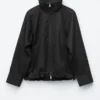 Chaqueta de sarga con cremallera