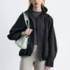Chaqueta de sarga con cremallera