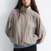 Chaqueta deportiva de mezcla de viscosa