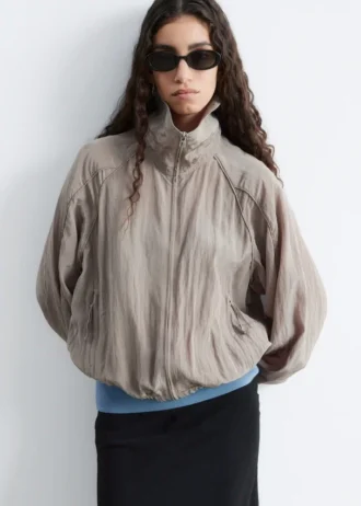 Chaqueta deportiva de mezcla de viscosa
