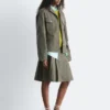 Chaqueta entallada de algodón