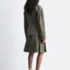 Chaqueta entallada de algodón